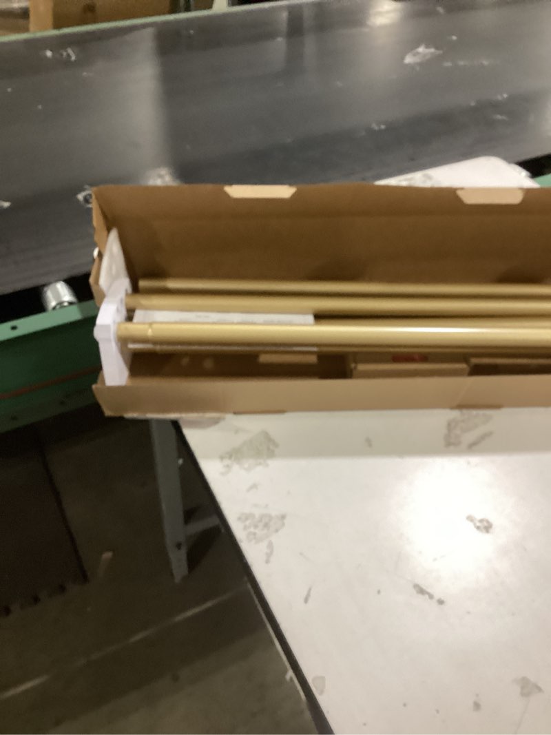 Condition photo showing Good Condition for KAMANINA 1 Inch Double Curtain Rods 66 to 120 Inches (5.5-10 Feet), Heavy Duty Adjustable Double Curtain Rod for Windows, Gold Drapery Rods with End Caps Gold 66-120"