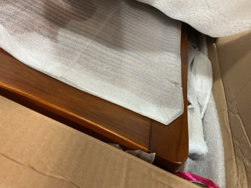 Condition photo showing Good Condition for 20" premium teak shower bench with shelf & handle, solid teak shower stool, durable wooden waterproof seat for inside shower, teak wood bench for bathroom, indoor & outdoor use 20" w x 13.5" dx 18" h