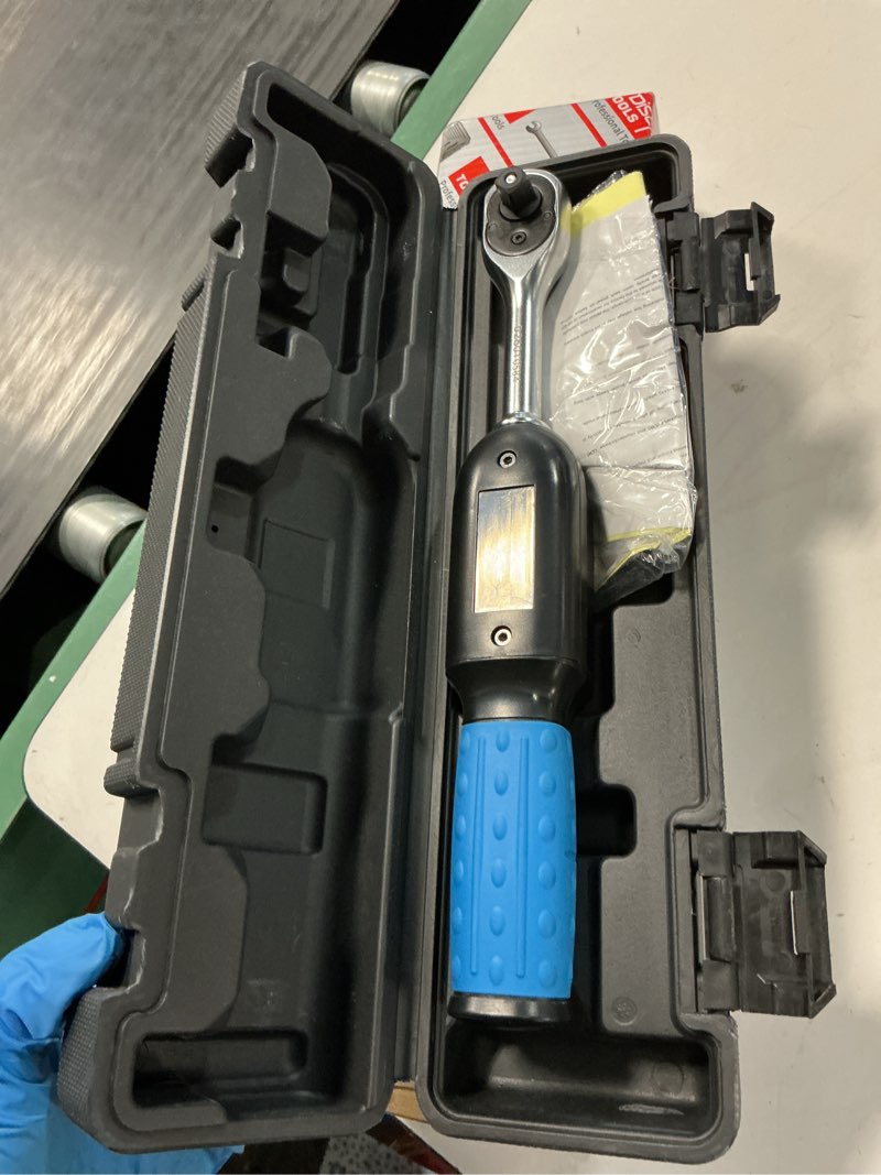 Condition photo showing Good Condition for disen 3/8 inch digital torque wrench (5-135 n.m / 3.7-99.6 ft.lb), ±2% accuracy, 8 presets & 500 data memory, 5 units, led & buzzer alert, tracking/peak modes, for automotive motorcycle bicycle diy