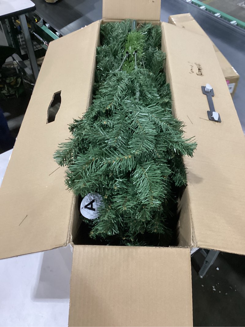 Condition photo showing New/Like New for KI Store 6ft Christmas Tree with Ornaments and Lights All in ONE Classic Themed Completed Christmas Tree Set Including 6 Feet Full Tree, Ornaments, USB LED String Lights Remote and Timer Woodland
