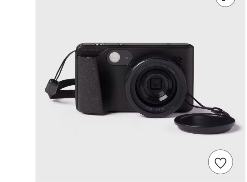 8MP 4K Digital Camera - heyday™ Black: Mirrorless, UHD Video, 512GB Capacity