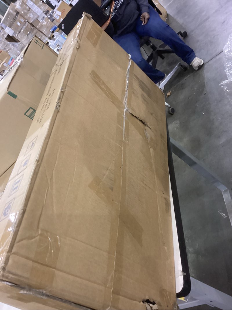 Condition photo showing New/Like New for DOKKOME Overbed Bedside Table Adjustable with Wheels, Mobile Standing Stand Up Rolling Laptop PC Desks with Tilting Top Height Tray Side Computer Workstation for Bedroom on Hospital Home Use, Brown