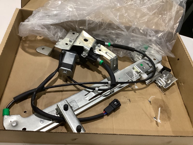 Condition photo showing As Is for jc whitney window regulator compatible with 2000-2006 chevy chevrolet tahoe, 2000-2006 gmc yukon, 2002-2006 cadillac escalade rear, driver side jc491718