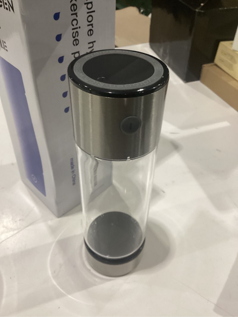 Condition photo showing New/Like New for fakllod hydrogen water bottle generator, portable rechargeable aquahealth hydrogen water, hydrogen water ionizer machine, with spe/pem technology, for home office travel fitness drinking sliver