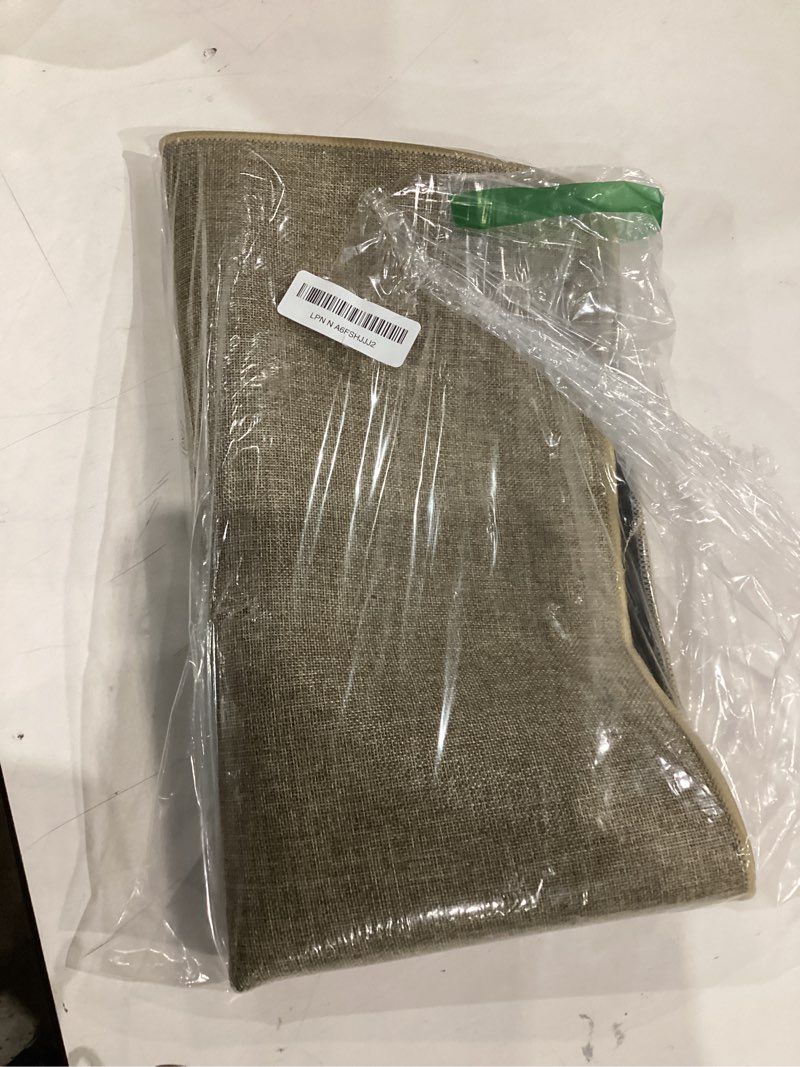 Condition photo showing As Is for Indoor Door Mat, 1/10 in Ultra Thin Door Mat, Non-Slip Natural Rubber Backing Inside Doormat, Washable, Low-Profile Entrayway Mats, Durable Dirt Trapper for Various Entrance, 30''X17'' Khaki Rounded Serged Edges(khaki) 1'5" x 2'6" (Rectangular)