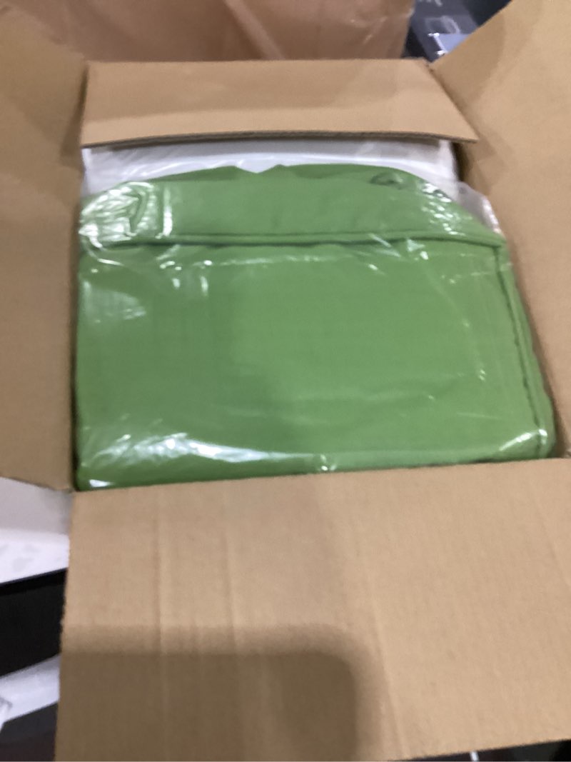 Condition photo showing Good Condition for Deep Seat Cushions, Outdoor Cushions, Patio Furniture Cushions, Deep Seat & Back Cushion Patio Cushions with Rmoveable Cover for Backyard Couch Sofa Fade Resistant (24x24x4 in, Blue Plaid) 24 x 24 x 4 In -1 Set Blue Plaid