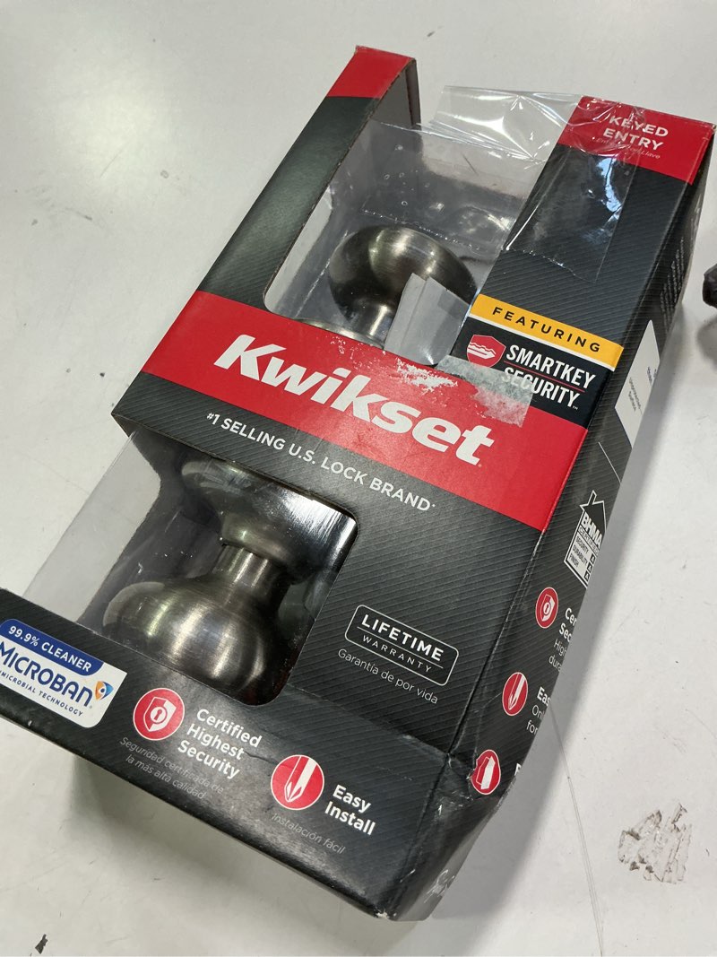 Condition photo showing Good Condition for Kwikset Juno Keyed Entry Doorknob Featuring Smartkey Security™ in SN