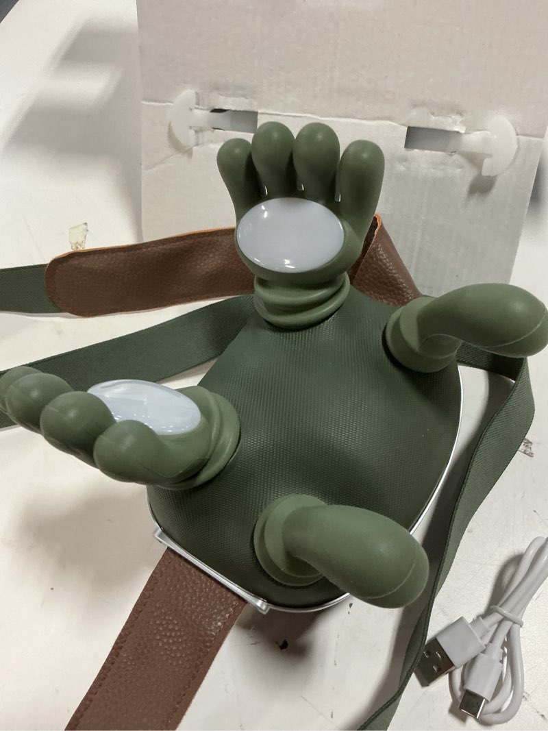Condition photo showing Good Condition for neck massager with heat, 4d bionic finger neck and shoulder massager, hands-free cordless deep tissue kneading massager for muscle relaxation, gifts for women men, green