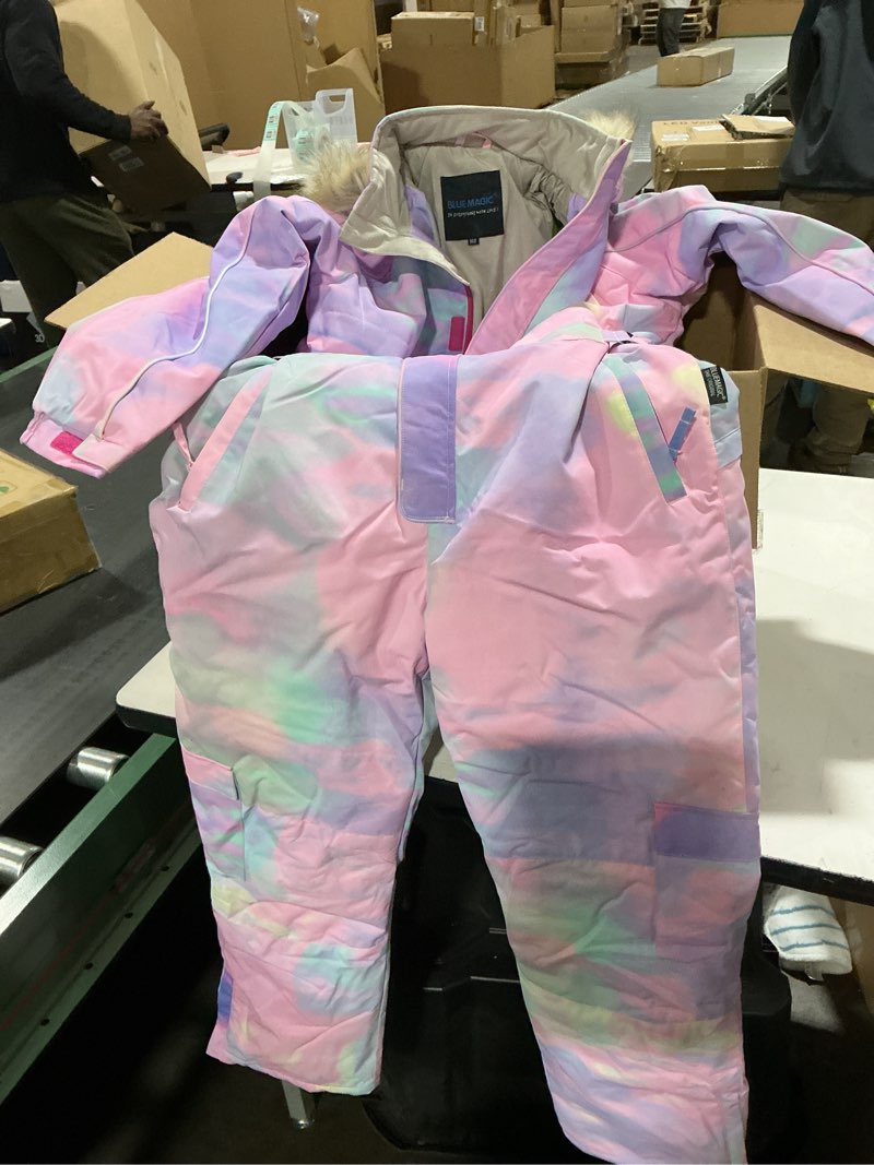 Condition photo showing Good Condition for Kids Girls Boys Waterproof Colorful One Piece Snowsuits Coveralls Ski Suits Jackets Winter Jumpsuits Ppl 12-14 Years