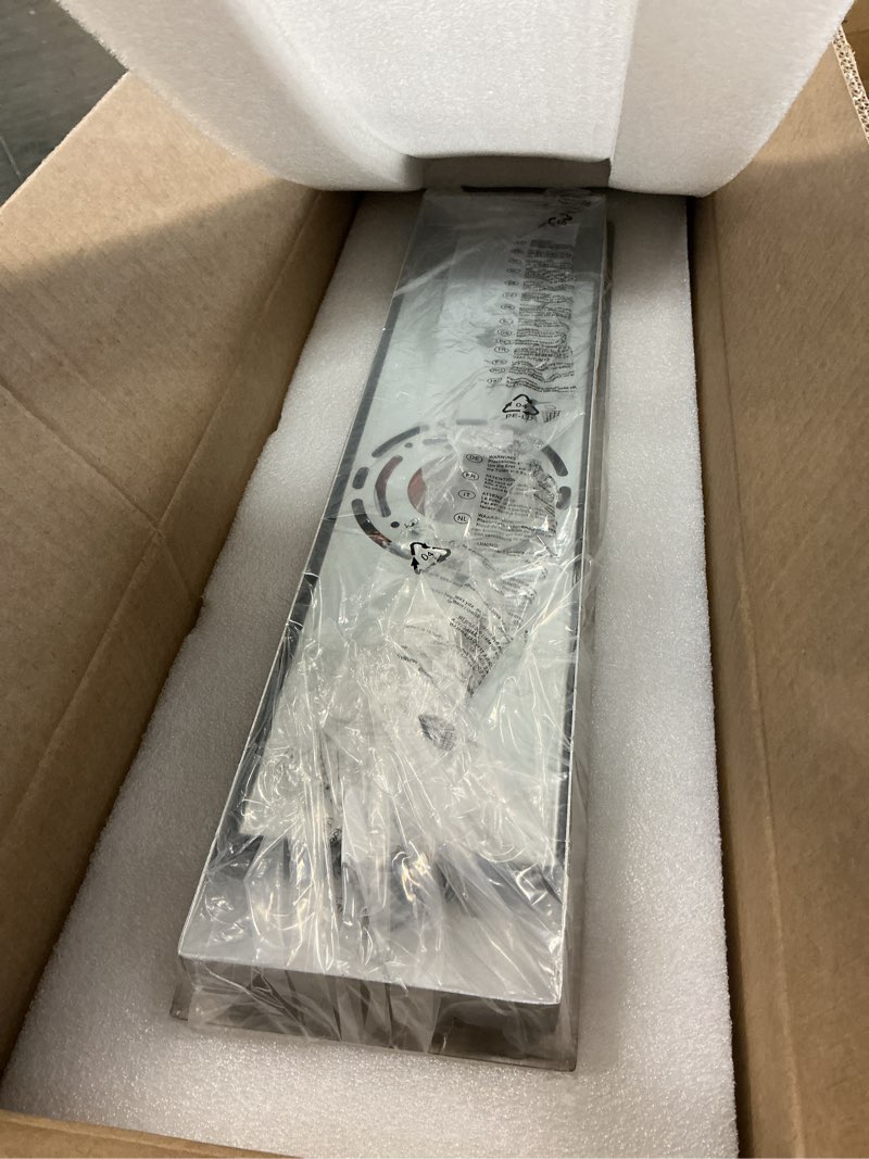 Condition photo showing Good Condition for woshitu led wall sconce light: 19 inch nickel modern sconces wall lighting 3000k dimmable crystal wall lamps indoor bathroom sconce wall mount light fixtures for living room/bedroom/hallway nickel 19 inch