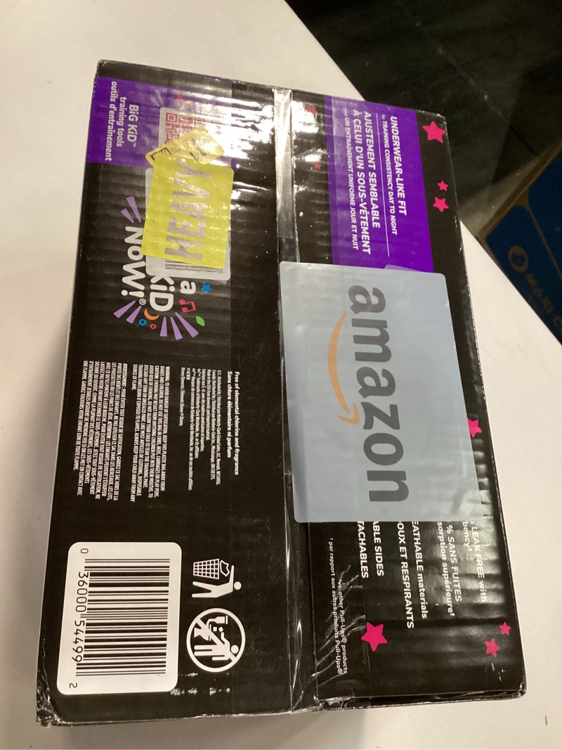 Condition photo showing New/Like New for Pull-Ups Girls' Night-Time Potty Training Pants, Size 3T-4T Overnight Training Underwear (32-40 lbs), 72 Ct 3T-4T 72