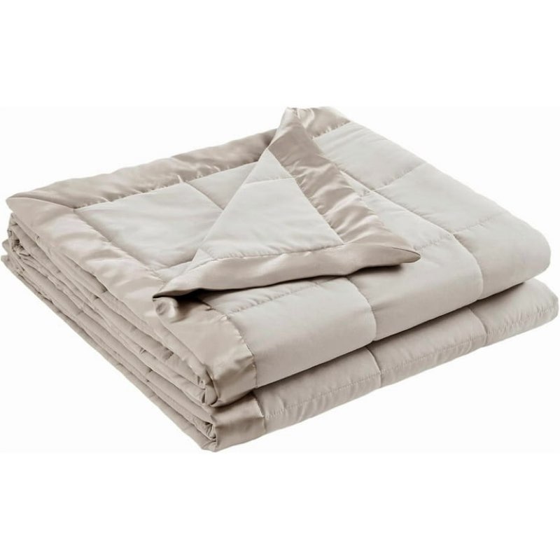Madison Park Windom Down Alternative Blanket, Premium 3M Scotchgard Moisture Wicking Treatment, Lightweight and Soft Bed Cover For All Season, Satin Trim, Grey (Size unknown)