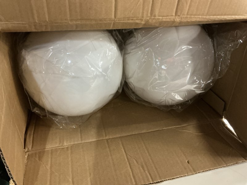 Condition photo showing Good Condition for Zubebe 6 Pcs 8" Extra Large Outdoors Christmas Balls Ornaments Jumbo Oversized Christmas Tree Decorations Giant Hanging Xmas Plastic Balls Ornaments for Lawn Yard Decoration (White)