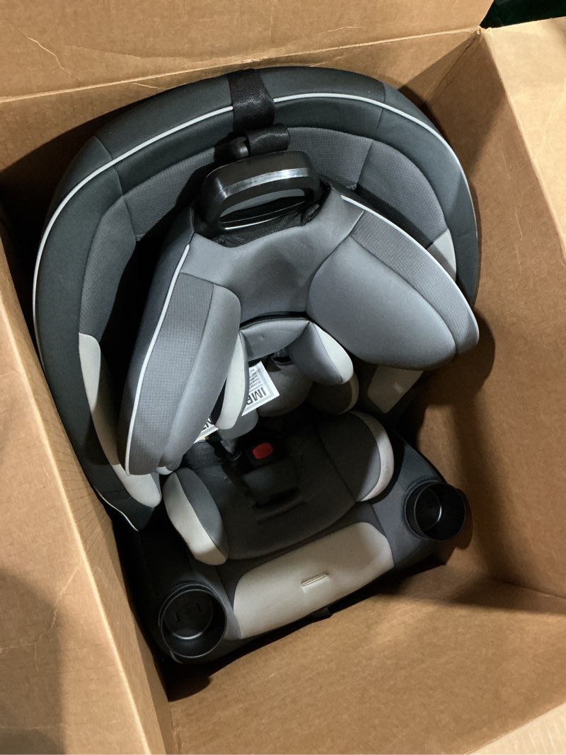 Condition photo showing Good Condition for safety 1st grow and go all-in-one slim convertible car seat, rear facing, 5-40 lbs, forward facing (30–65 lbs), high back booster seat 40-100 pounds, iron frost iron frost original