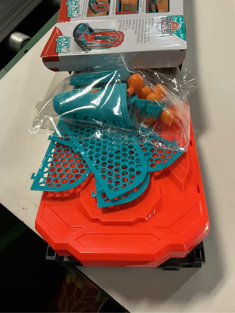 Condition photo showing Good Condition for basketball shooting game toy, funny shooting game, desktop table basketball games set, fast and frenzied launching ball - including 1 basketball stand and 10 balls, gift for kids 3-10 year old mint