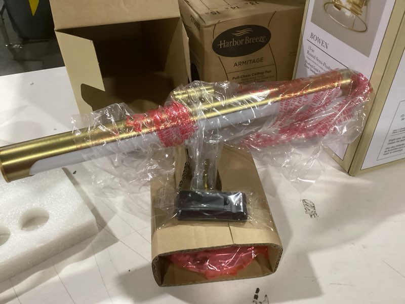 Condition photo showing As Is for allen + roth Prichard Brushed Gold LED Battery Picture Light