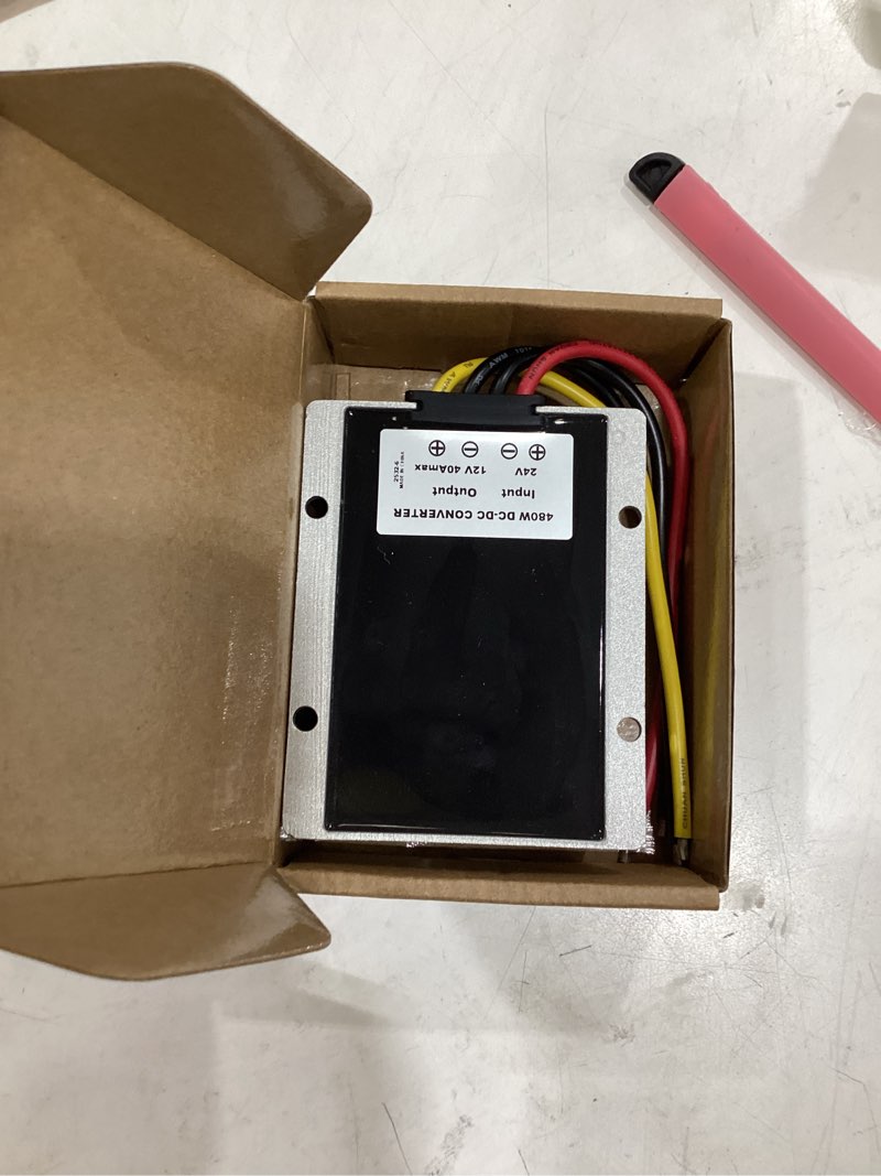 Condition photo showing As Is for nilight 48v 36v to 12v voltage converter 120w 10a regulator step down to 12vdc waterproof dc convert reducer power supply transformer module for golf cart scooters 36v/48v to 12v 10a 120w
