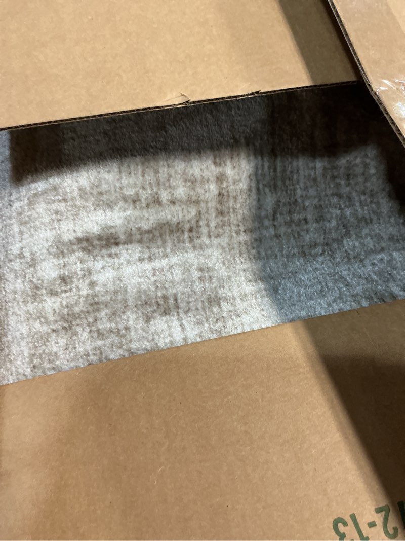 Condition photo showing As Is for ottomanson hallway runner rug 2'7" x 10' – soft non-slip rug, low pile carpet for entryway, kitchen & long hallways in apartments and homes, solid beige solid beige 31" wide 2'7" x 10' (31" wide)