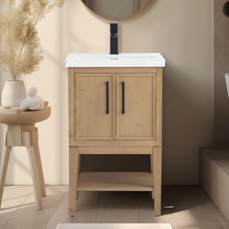 Cheriton 20'' Single Bathroom Vanity with Ceramic Top