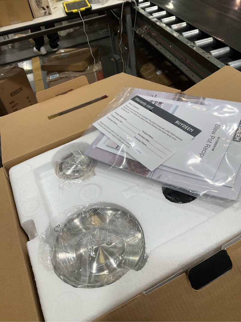 Condition photo showing New/Like New for BUYDEEM K2683 Health-Care Beverage Tea Maker and Kettle, 9-in-1 Programmable Brew Cooker Master, 1.5 L, Spruce Blue