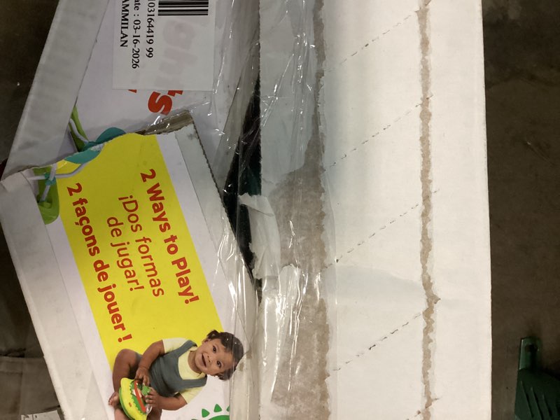 Condition photo showing As Is for bright starts wanderlights 2 ways to play baby walker, 10+ melodies & sounds, light up spinning toy, ages 6 months+