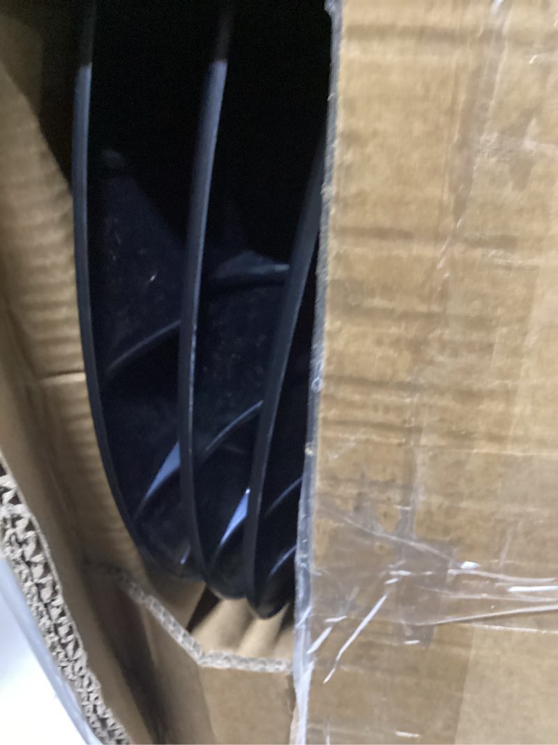 Condition photo showing As Is for Tlaleikejia 19-inch Matte Black Wheel Rim Protector Cover or Tesla Y 2021-2024 Matte Black ABS Hubca