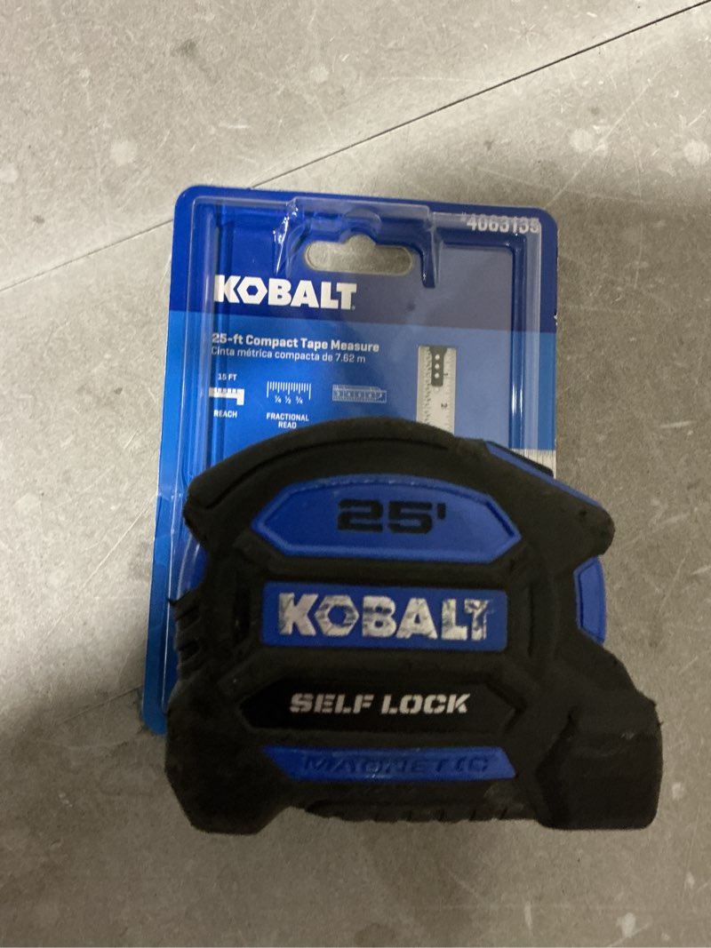 Condition photo showing Good Condition for kobalt compact 25-ft tape measure
