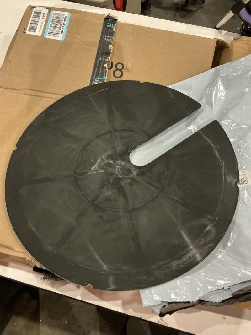 Condition photo showing Good Condition for sump basin cover 17.7 in. od plastic submersible sump pump cover black septic tank lid, heavy duty protection for outdoor water wells, sump bucket, water sump pump