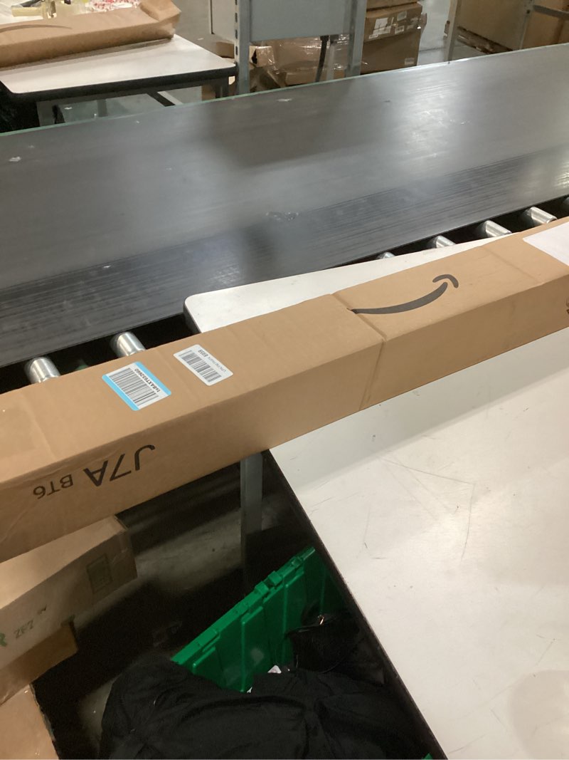 Condition photo showing New/Like New for Threehoney 2 Pack Wire Shelving Garment Hanger Bar Wire Shelving Accessories Industrial Closet Clothes Rods for Home Retail Store(Black,48 Inch) 48 Inch Black