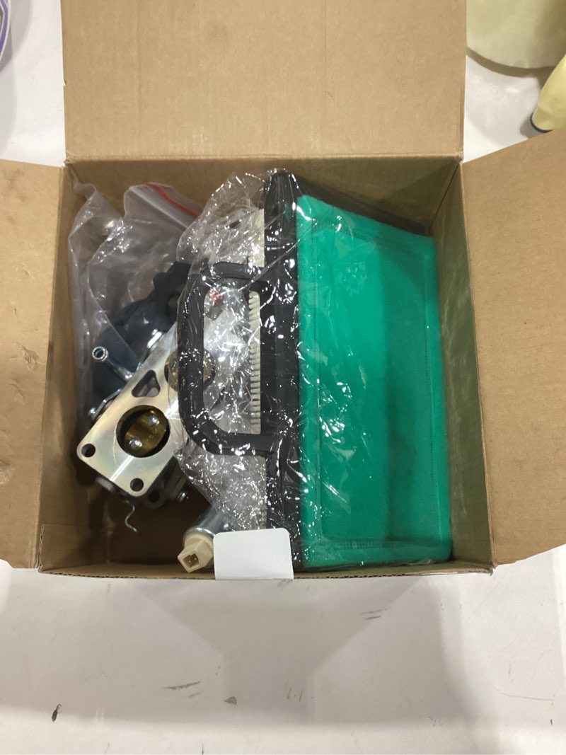 Condition photo showing As Is for 791230 Carburetor, Compatible with 407777 20-25 HP V-Twin Engine, 699709 499804 Carburetor Kit for John Deere MIA10632 LA150 LA145 LA130 L120 with Lawn Mower Air Filter