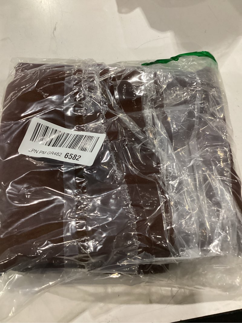 Condition photo showing As Is for brown square tablecloth waterproof stain resistant wrinkle free table cloth 210gsm polyester wipeable table cover for party, banquet, indoor and outdoor-rectangle/rectangular, 60 x 60 inch brown 60" x 60" (square)