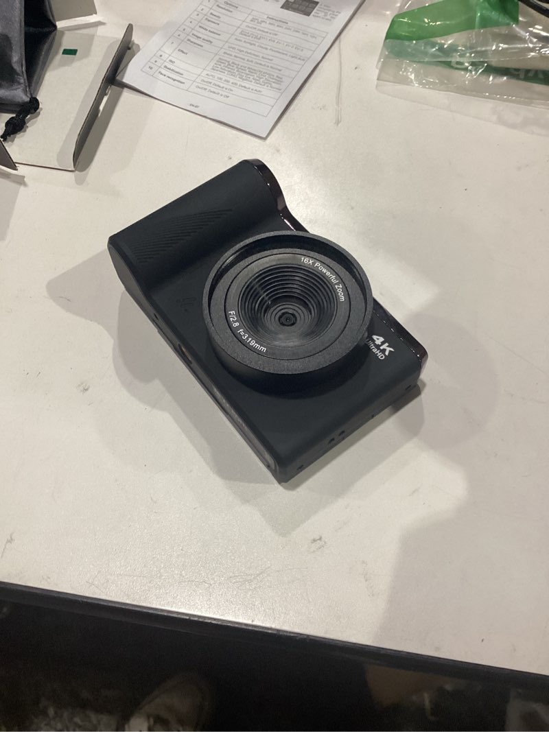 Condition photo showing Good Condition for 4k digital camera for photography, 56mp autofocus vlogging camera with 3" 180° flip screen, 16x zoom, compact point and shoot camera for beginners and teens