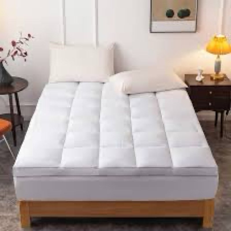 DROVAN Mattress Pad King Size - Extra Thick Mattress Cover - Pillow Top Deep Pocket with Breathable 