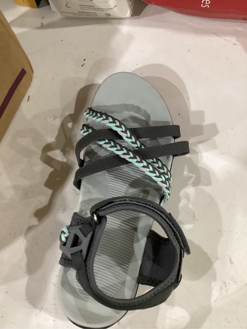 Condition photo showing Good Condition for ubfen womens hiking comfort sport sandals beach vacation camping casual sport sandals with adjustable straps and arch support 7 a gray mint