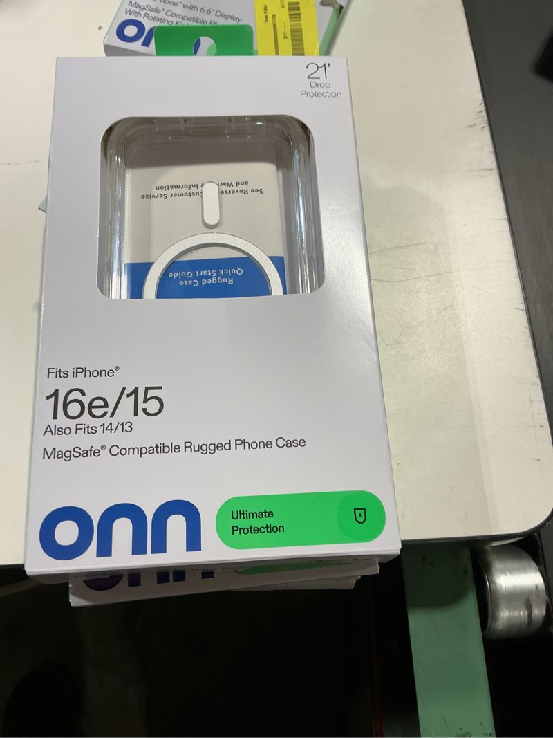 Condition photo showing Good Condition for onn. magsafe compatible rugged phone case for iphone 16e / iphone 15 / iphone 14 / iphone 13