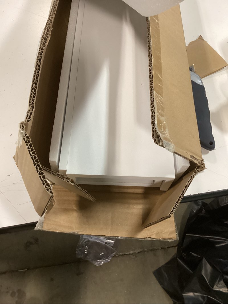 Condition photo showing New/Like New for 23.6 inches long floating shelves, 2 set modern white wall shelf for bedroom, nursery book shelf with lip, picture ledge shelf for living room, bathroom, kitchen white 23.6 in