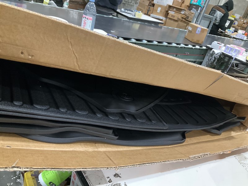 powoq 7 seats floor mat compatible with 2025 2026 ford expedition lincoln navigator cargo mat floor 