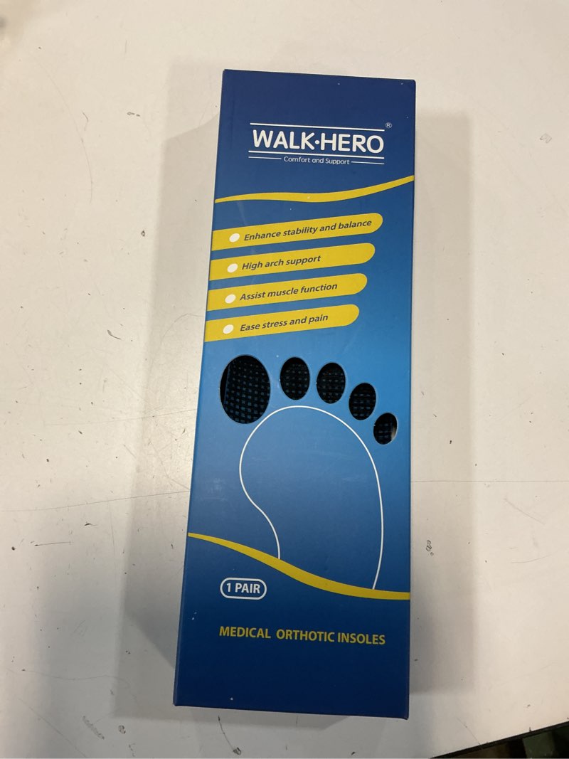 Condition photo showing New/Like New for Plantar Fasciitis Insoles for Men Women - Orthotics Inserts, Shoe Insoles Arch Support Flat Feet Inserts Work Boot Insoles for Standing All Day (Mens 9-9 1/2 | Womens 11-11 1/2) Blue Mens 9 - 9 1/2 | Womens 11 - 11 1/2