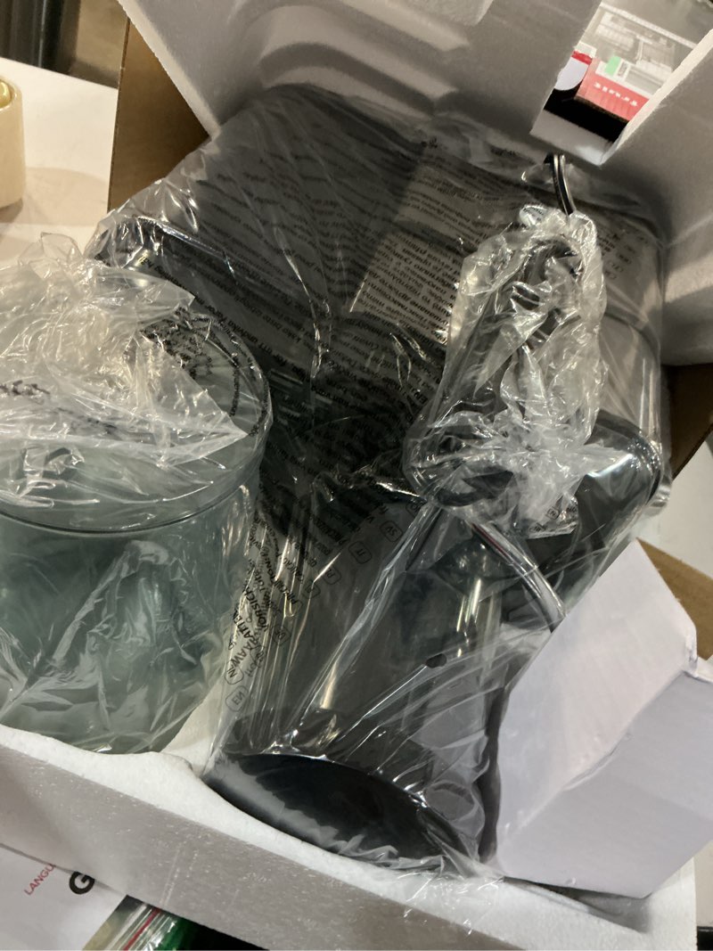 Condition photo showing Good Condition for gourmia 6 speed digital juice extractor -extra-wide chute, pulse mode, self-clean cycle, 36 oz pitcher, pulp container & cleaning brush, stainless steel