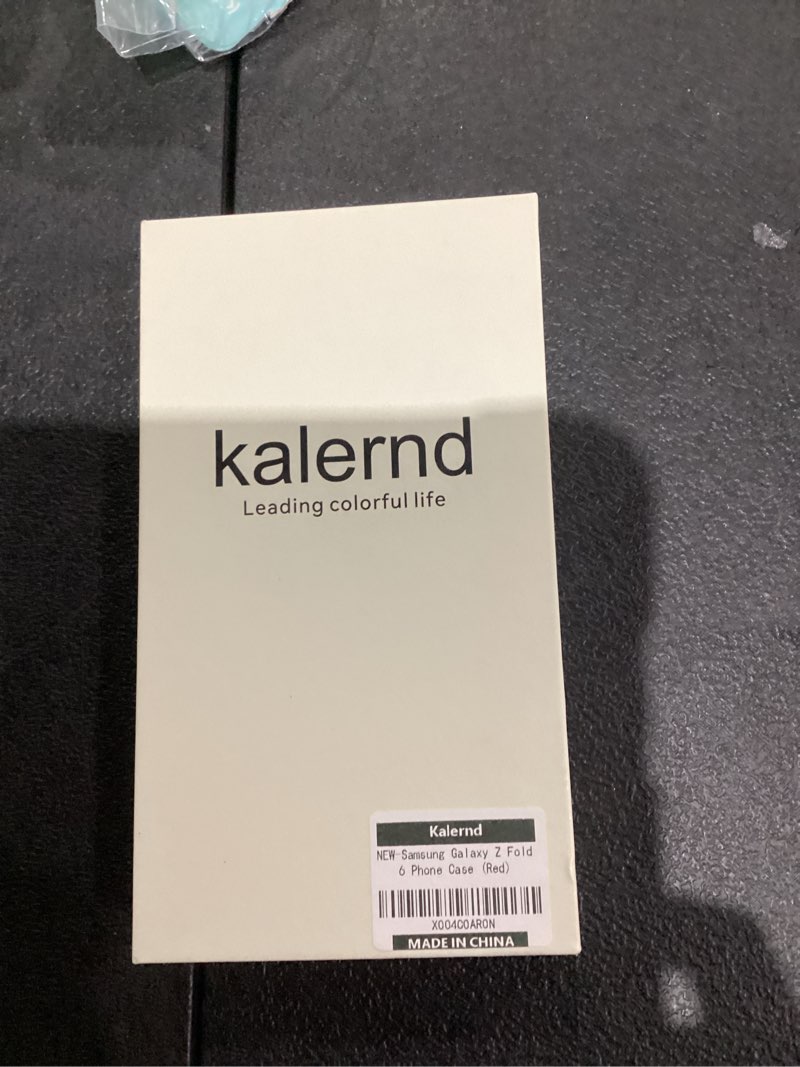 Condition photo showing New/Like New for for Samsung Galaxy Z Fold 6 Phone Case,Luxury Premier Genuine Leather,Full Body Hinge Protection,Built-in Screen Protector,Kickstand Slim Protective Cover for Galaxy ZFold 6 (Red) For Samsung Galaxy Z Fold 6 Red