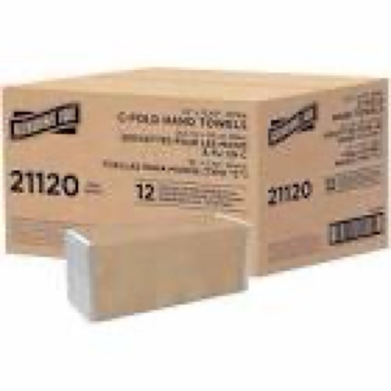 genuine joe c-fold hand towels, 1-ply, 10" x 13", 2400 sheets/pack, 12 count