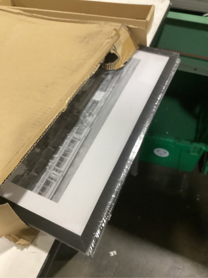 Condition photo showing New/Like New for upsimples 16x24 picture frame set of 5, display pictures 14x20 with mat or 16 x 24 without, wall gallery poster frames, black black 16x24