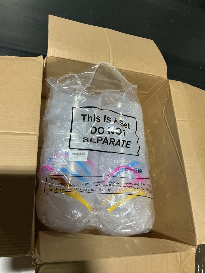 Condition photo showing Good Condition for suzile 12 pcs giant easter eggs 10 inch fillable eggs jumbo eggs with handles plastic easter extra large eggs stands upright egg containers egg shaped buckets for easter hunt decoration