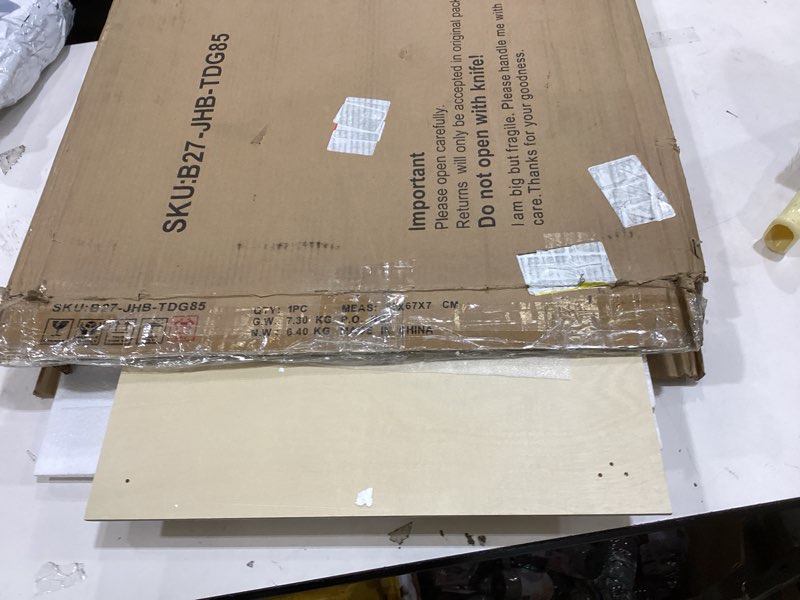 Condition photo showing Good Condition for WelFurGeer Soft Close Pull Out Drawers for Cabinets, 23" W x 21" D Pull Out Cabinet Drawer with Heavy Duty Slides, Pull Out Cabinet Organizer, Cabinet Pull Out Shelves, Pull-Out Home Organizers 23''W x21''D Natural Birch Wood 3'' H