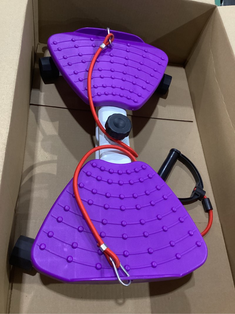 Condition photo showing As Is for Ronai Waist Twister Machine with Resistance Bands – Adjustable Ab Twister Board for Home Fitness, Dual Pedals, Quiet Rotation, Tracks Time/Reps/Calories, 300 Lbs Capacity Pink, SIMILAR TO STOCK PHOTO 