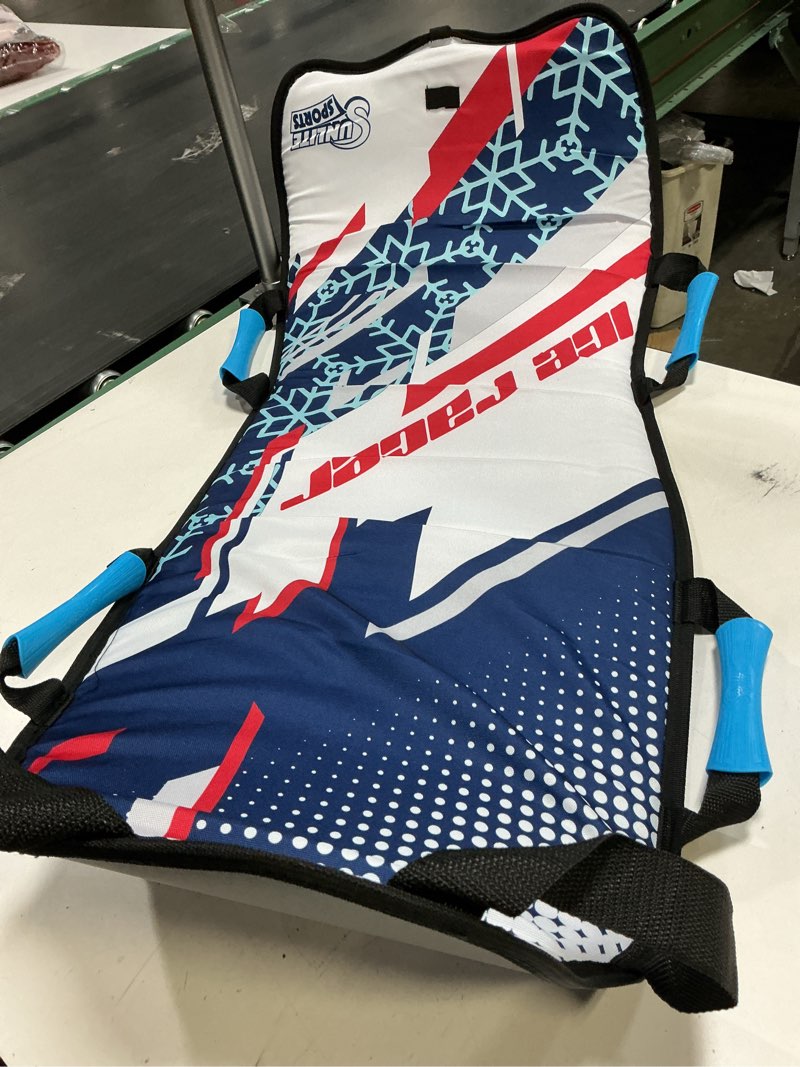 Condition photo showing Good Condition for ( similar) Sunlite Sports 45” Snow Sled – Foldable or Foam Style Toboggan for Kids & Adults, Reinforced Bottom, Durable Stitching & Ergonomic Handles – Lightweight & Portable Winter Sled