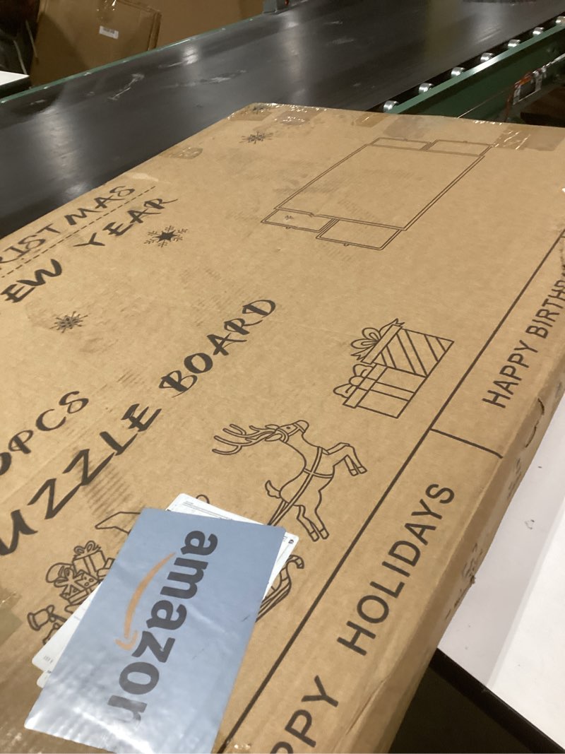 Condition photo showing New/Like New for GT GETCO TECH Jigsaw Puzzle Board 2000 Pieces, 2-in-1 Tilting and Rotating Puzzle Board with Drawers and Cover, Wooden Portable Puzzle Boards for Adults, Board Game Table for All Ages 2000PCS