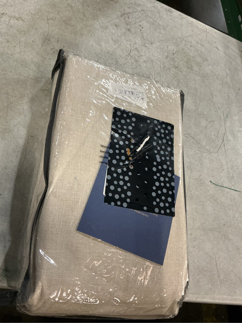 Condition photo showing New/Like New for 100% blackout shield linen blackout curtains for bedroom 102 inches long, back tab/rod pocket living room drapes, thermal insulated blackout curtains 2 panels set, 50" w x 102" l,cream alba | cream 50"w x 102"l (pack of 2)