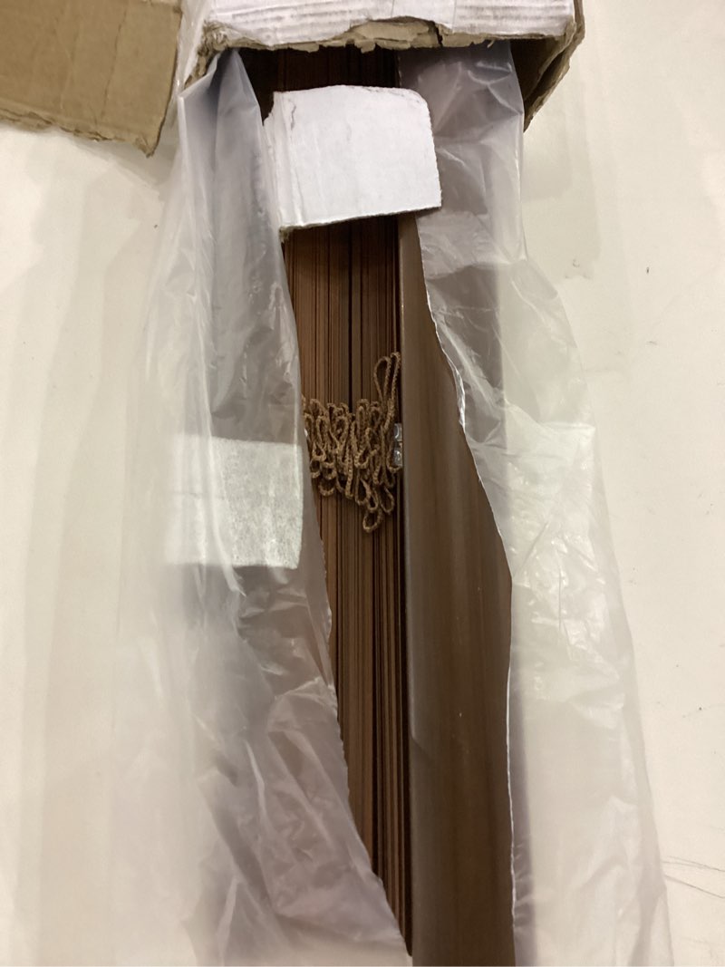 Cordless Room Darkening Venetian Blind - 31 Inch Width, 64 Inch Length, 2" Vinyl Slat Size - Mahogan