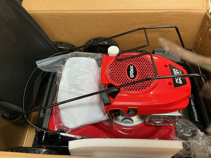 Condition photo showing As Is for powersmart 21 in. 3-in-1 self propelled lawn mower